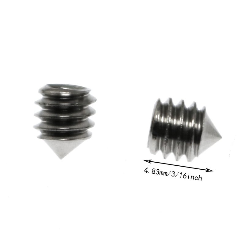 Maxmoral Set Screws 20pcs #8-32 x 3/16" Stainless Steel Cone Point Grub Screw/Set Screws for Door Handle, Bathroom - Image 3